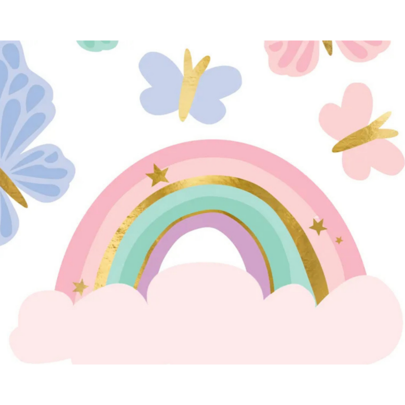 Tatuaje unicorn si fluturi – set de 15