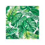 Servetele imprimeu tropical, frunze Monastera - set de 16