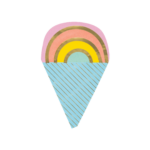 Servetele in forma de înghețată - set de 16