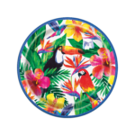 Farfurii imprimeu tropical, petrecere tematica - set de 8