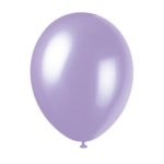 Baloane din latex 30 cm, sidefate, lavanda - set de 8