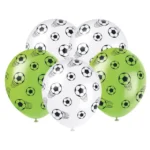 Set 5 baloane din latex tematica Fotbal - 30 cm
