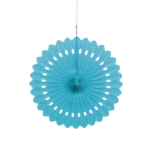 Rozeta decorativă din hârtie, albastru deschis - 41 cm