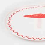 Farfurii pentru desert cu ciuperci, meri Meri – set de 8