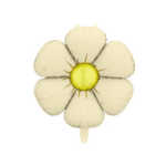 Baloane folie pentru ghirlandă margarete – crem