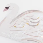 Suporturi pentru farfurii, in forma de lebădă Meri Meri – set de 12