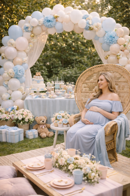 Petrecere tematica Baby Shower baiat | Partyballoons.ro