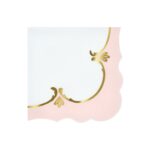 Șervețele pastel elegante cu detalii aurii – stil Rococo- Meri Meri