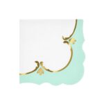 Șervețele pastel elegante cu detalii aurii – stil Rococo- Meri Meri