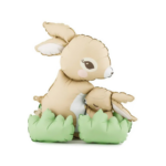 Balon folie iepuraș standing cu pui – decor Paște, baby shower și botez