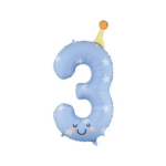 Balon folie Smiley Face cifre 0–9, 86 cm – baloane numere aniversare copii - imagine 6