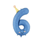 Balon folie Smiley Face cifre 0–9, 86 cm – baloane numere aniversare copii - imagine 9