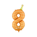 Balon folie Smiley Face cifre 0–9, 86 cm – baloane numere aniversare copii - imagine 11