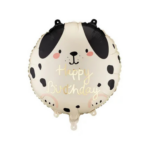 Balon folie Happy Birthday cățeluș – decor aniversare copii, tematică animale