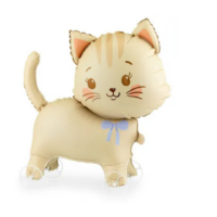 Balon folie pisică cu roți (walking balloon) – balon animale copii 65 cm