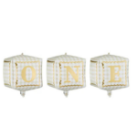 Set baloane folie cub ONE – decor aniversare 1 an