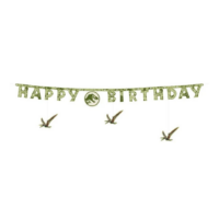 Banner Happy Birthday Jurassic World - decor petrecere dinozauri