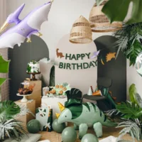 Balon folie dinozaur Happy Birthday – balon aniversare tematică dinozauri