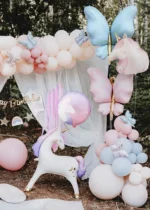 Balon folie unicorn – balon unicorn aniversare copii, 61 cm - imagine 2