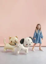 Balon folie cățel cu roți (walking balloon) – balon animale copii 65 cm