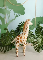 Balon folie girafă standing – decor safari, baby shower și aniversări copii