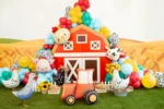 Balon folie tractor standing – decor petrecere copii, aniversare & tematică fermă