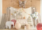 Balon folie elefant standing – decor baby shower, botez și aniversări copii