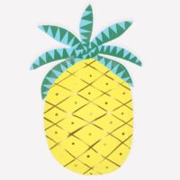 Farfurii Ananas – decor tropical și energie de vacanță pentru petreceri spectaculoase