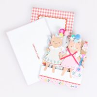 Kitten Club Concertina Card – felicitare premium pentru aniversări cu tematică pisicuțe