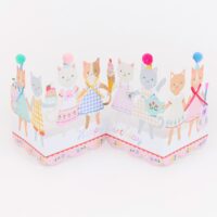 Kitten Club Concertina Card – felicitare premium pentru aniversări cu tematică pisicuțe