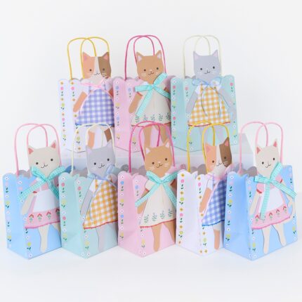 Kitten Club Party Bags – pungi cadou premium pentru petreceri tematice cu pisicuțe