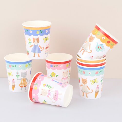 Kitten Club Party Cups – pahare premium pentru petreceri tematice cu pisicuțe