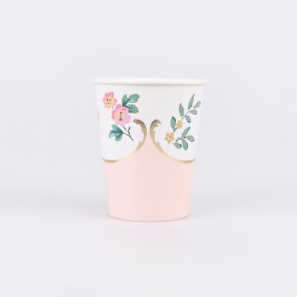 Pahare premium Rococo Posy, Meri Meri – eleganță florală pentru petreceri sofisticate