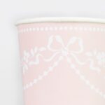 Pahare premium Rococo roz pastel, Meri Meri– eleganță delicată pentru mese festive sofisticate - imagine 3