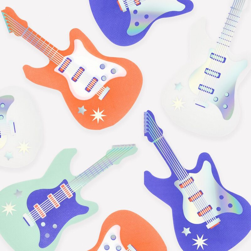 Șervețele Electric Guitar – energie rock pentru petreceri memorabile