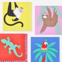 Șervețele Jungle Jamboree Meri Meri – culoare, aventură și distracție tropicală