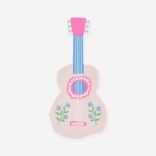 Șervețele Pink Guitar Shaped – un decor muzical vesel și original pentru petreceri tematice